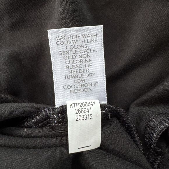 J. Jill Luxe Supima Black Pleat-Back V Neck Tee Womens Size Large - Picture 5 of 6